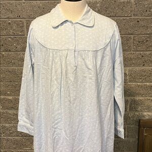 Vintage Dreamaway women’s Light Blue Long Sleeve Nightgown